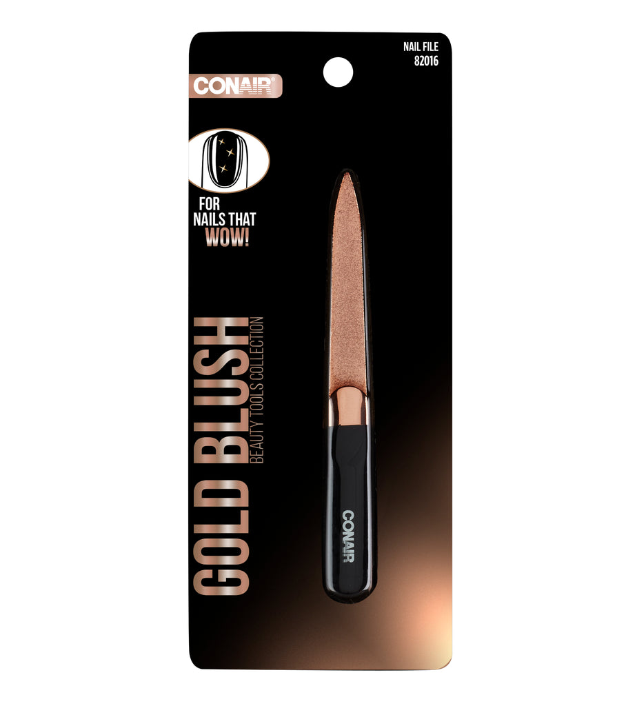 Nail File Shiny Rose Gold With Soft Touch