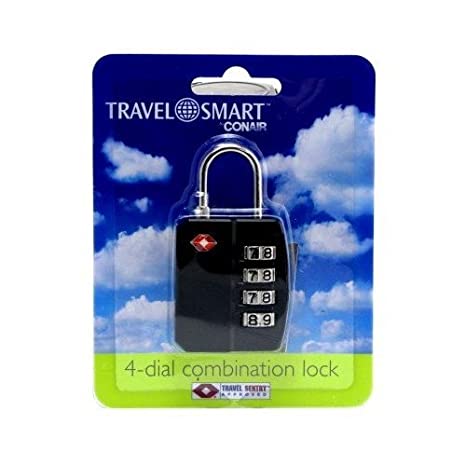 Conair Travel Smart 4-dial Combination Lock