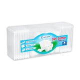 3-In-1 Combo Pack - Cotton Swabs, Balls & Pads
