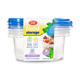 4 Food Storage 1.2 Cups - Small Rectangle